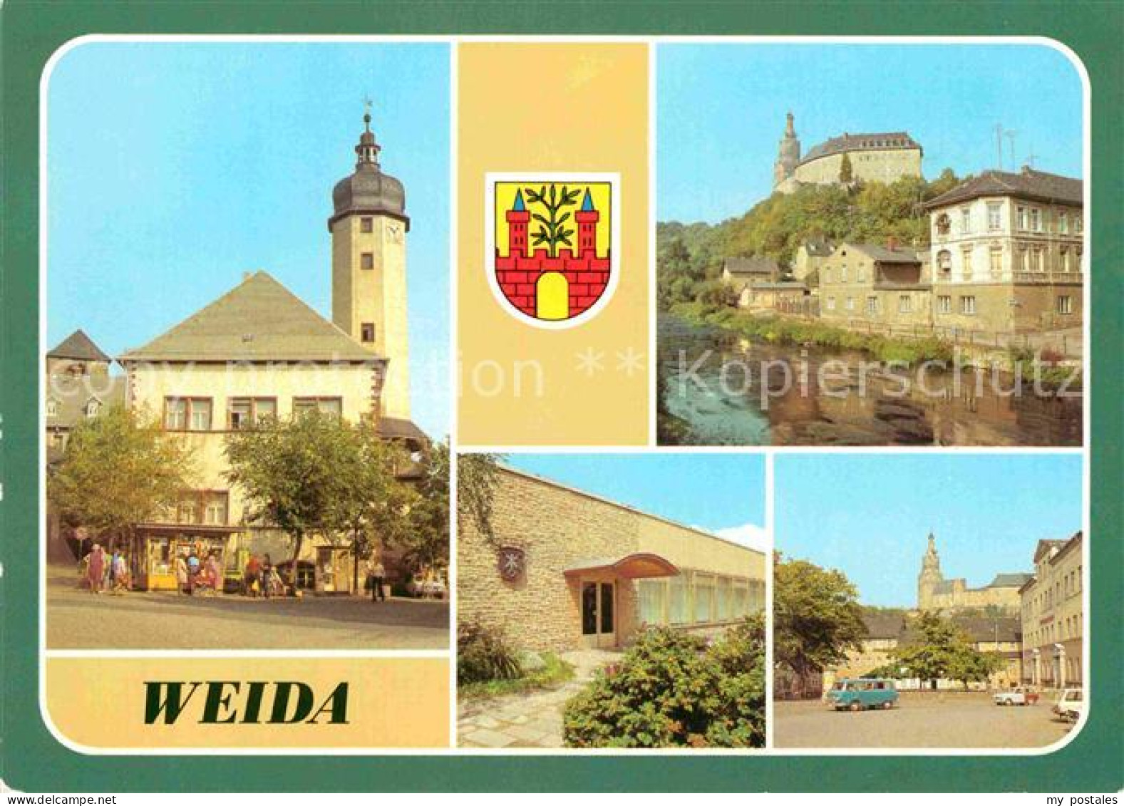 72829160 Weida Thueringen Rathaus Markt Osterburg Konsumgaststaette Gerberkeller - Weida