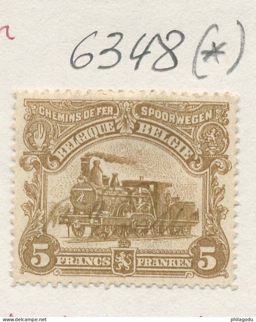 TR.77 (*)  5F Locomotive  Neuf Et Beau D'aspect Mais Petit Point Clair Et Pli Coin Sup.Dr.  Cote * 210,-€ - Postfris
