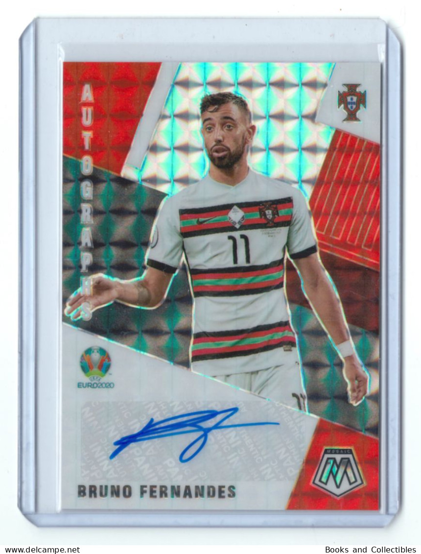 2021 PANINI, MOSAIC UEFA EURO 2020 - Bruno FERNANDES (Portugal) Autographs Mosaic With Autograph ° Mint+ ° - Autographes