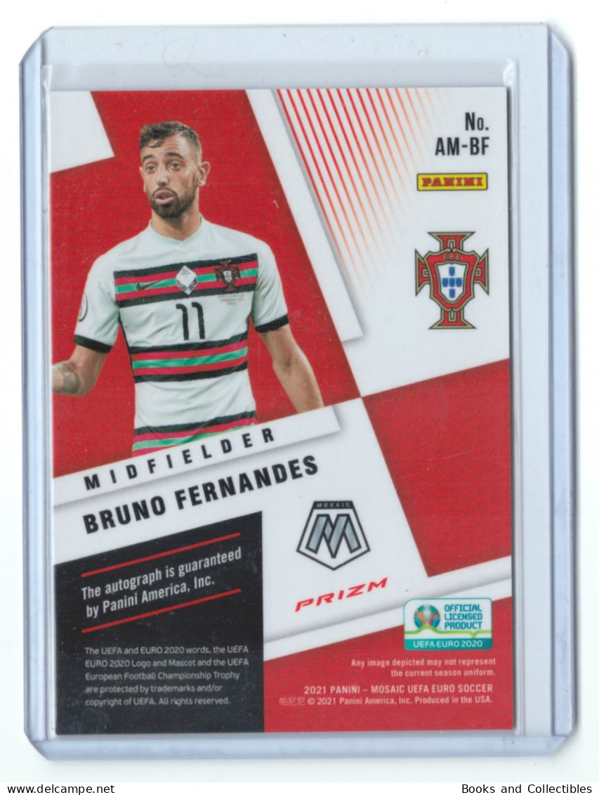 2021 PANINI, MOSAIC UEFA EURO 2020 - Bruno FERNANDES (Portugal) Autographs Mosaic With Autograph ° Mint+ ° - Autographes