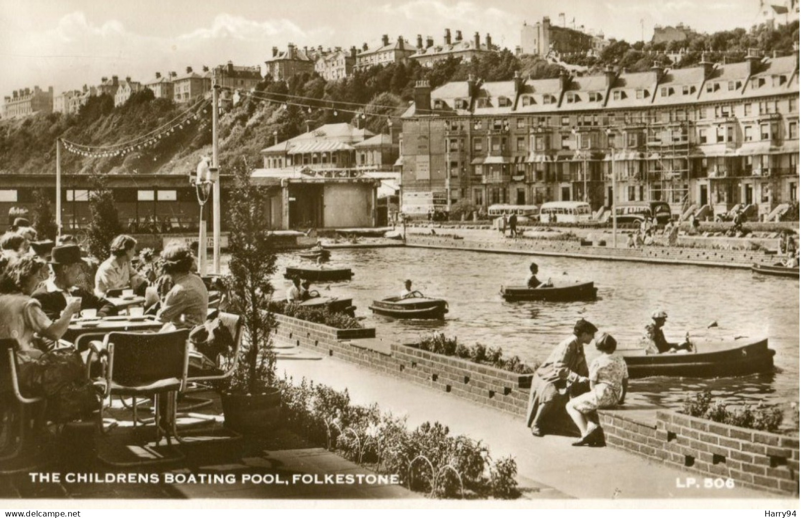 CPA Folkestone The Childrens Boating Pool Kent Angleterre 1954 - Folkestone