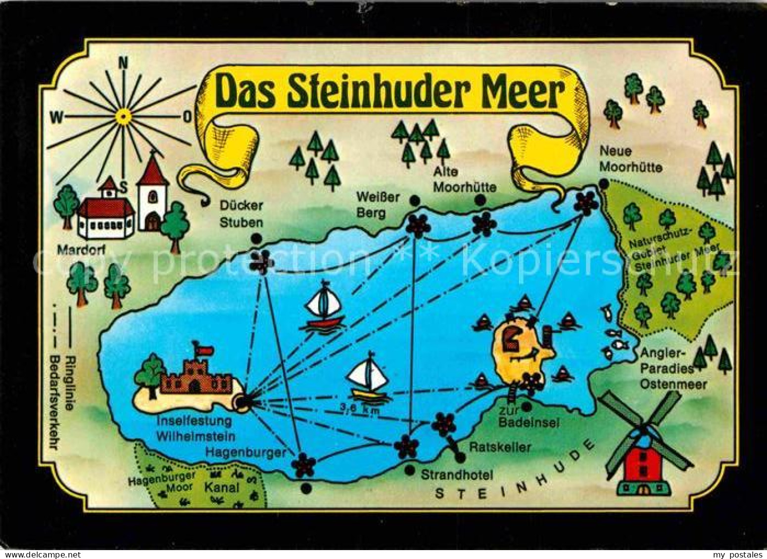 72828652 Steinhuder Meer Inselfestung Wilhelmstein Hagenburger Weisser Berg  Wun - Steinhude