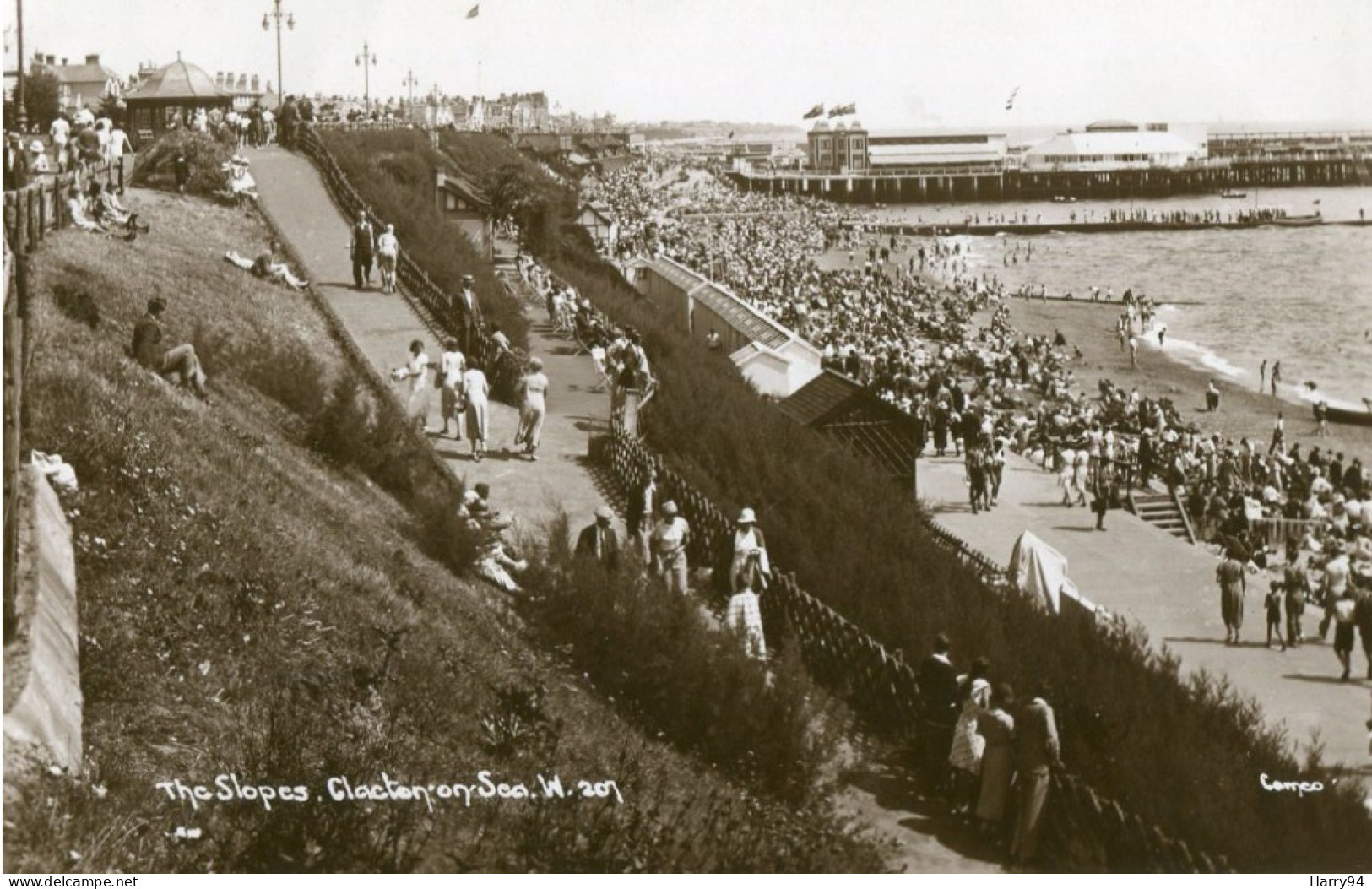 CPA Clacton On Sea The Slopes 1938 - Clacton On Sea