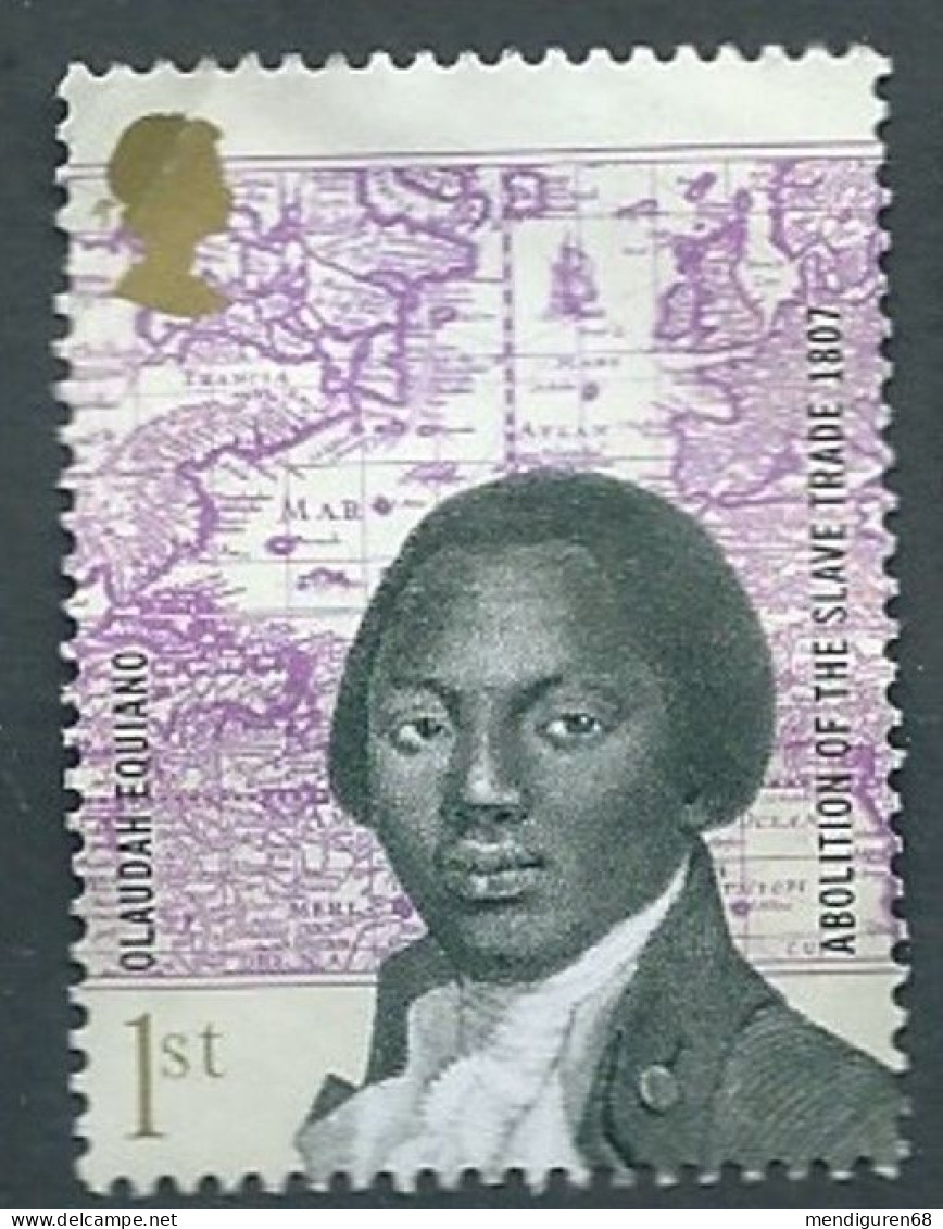 GROSSBRITANNIEN GRANDE BRETAGNE GB  2007 ABOLITION OF SLAVE TRADE: OLAUDAH EQUIANO 1ST SG 2729 SC 2457 MI 2509 YT 2867 - Usati