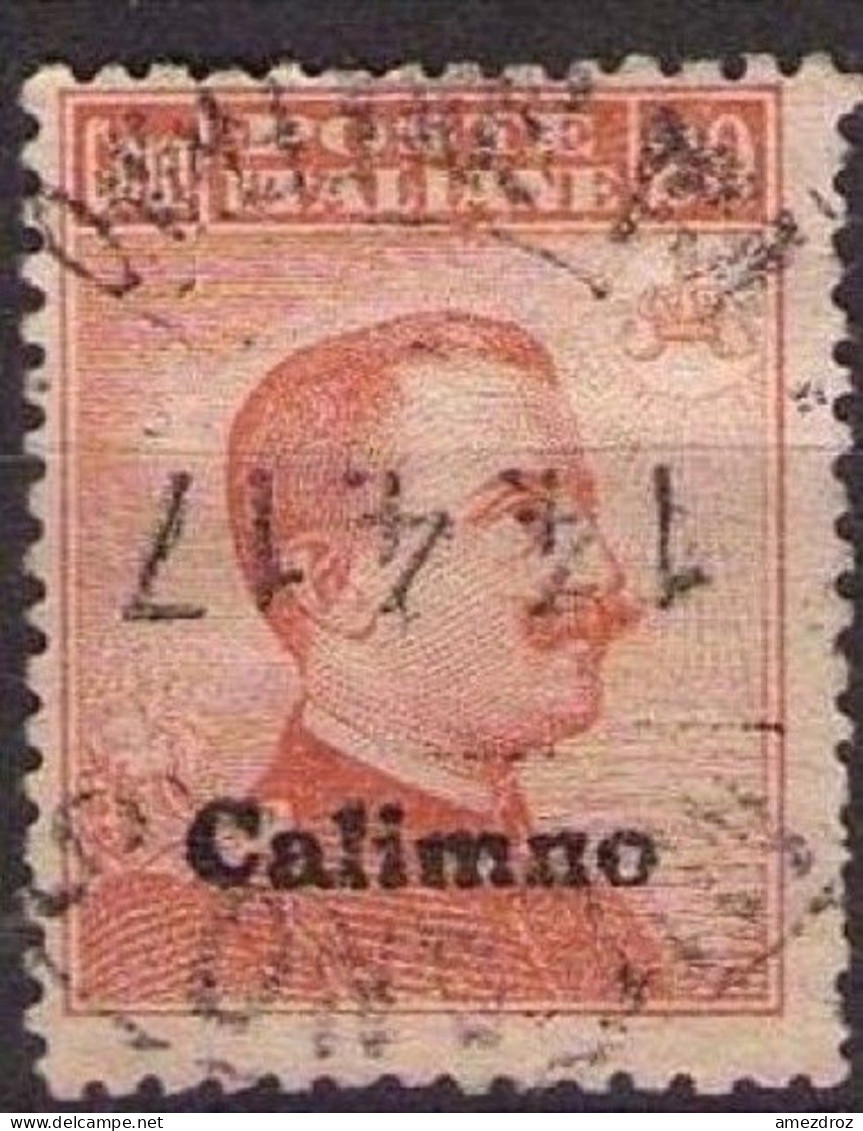 Italie - Egée Calimno - Calino N° 9 Belle Oblitération Centrée De 1917 (H20) - Egée (Calino)