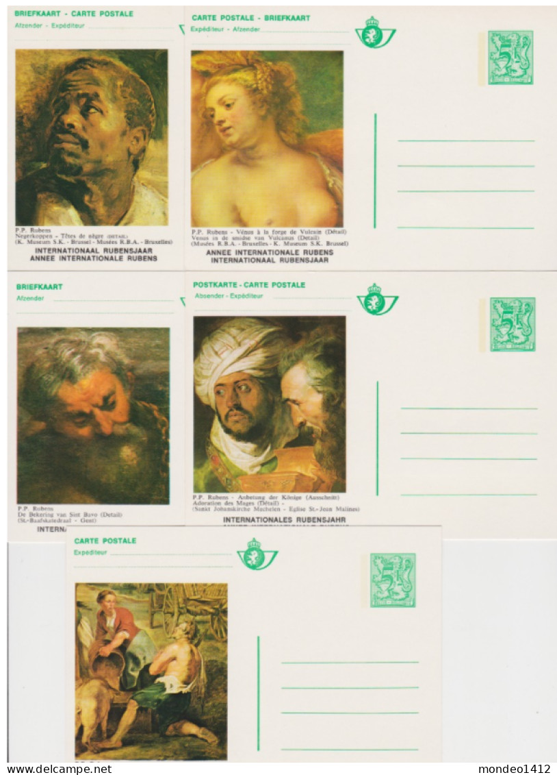 1977 : BK10/14 - Rubens - Set Van 5 Briefkaarten Ongebruikt - Illustrierte Postkarten (1971-2014) [BK]
