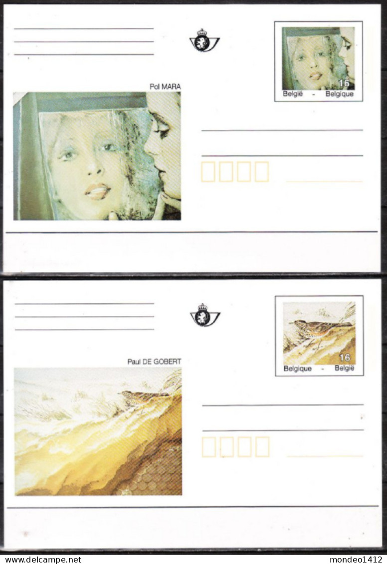 1996 : BK50/51 - Kunstwerken Brusselse Metro - Set Van 2 Briefkaarten Ongebruikt - Illustrated Postcards (1971-2014) [BK]