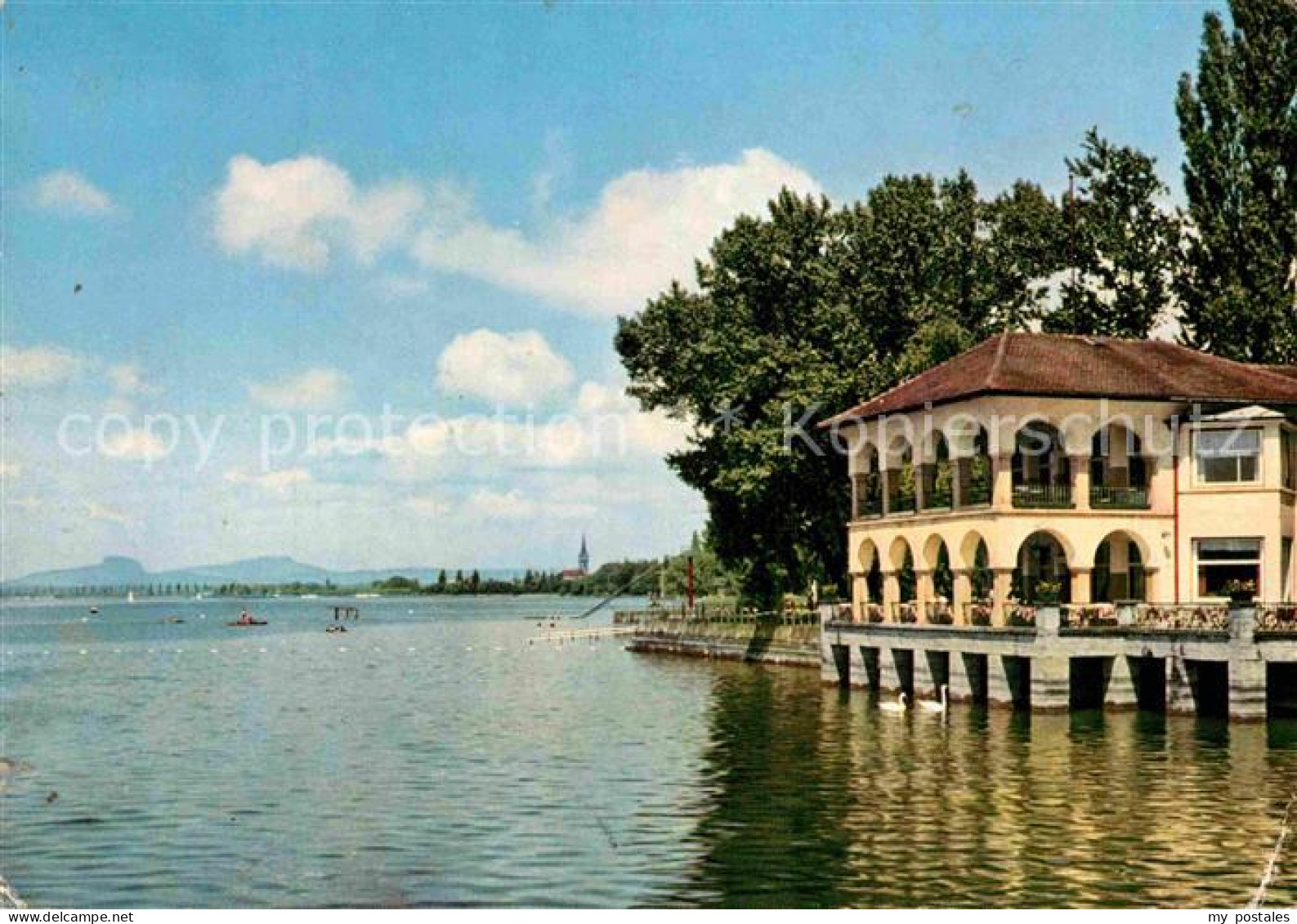 72826187 Radolfzell Bodensee Strandcafe Mettnau Hegaubergen Radolfzell Am Bodens - Radolfzell