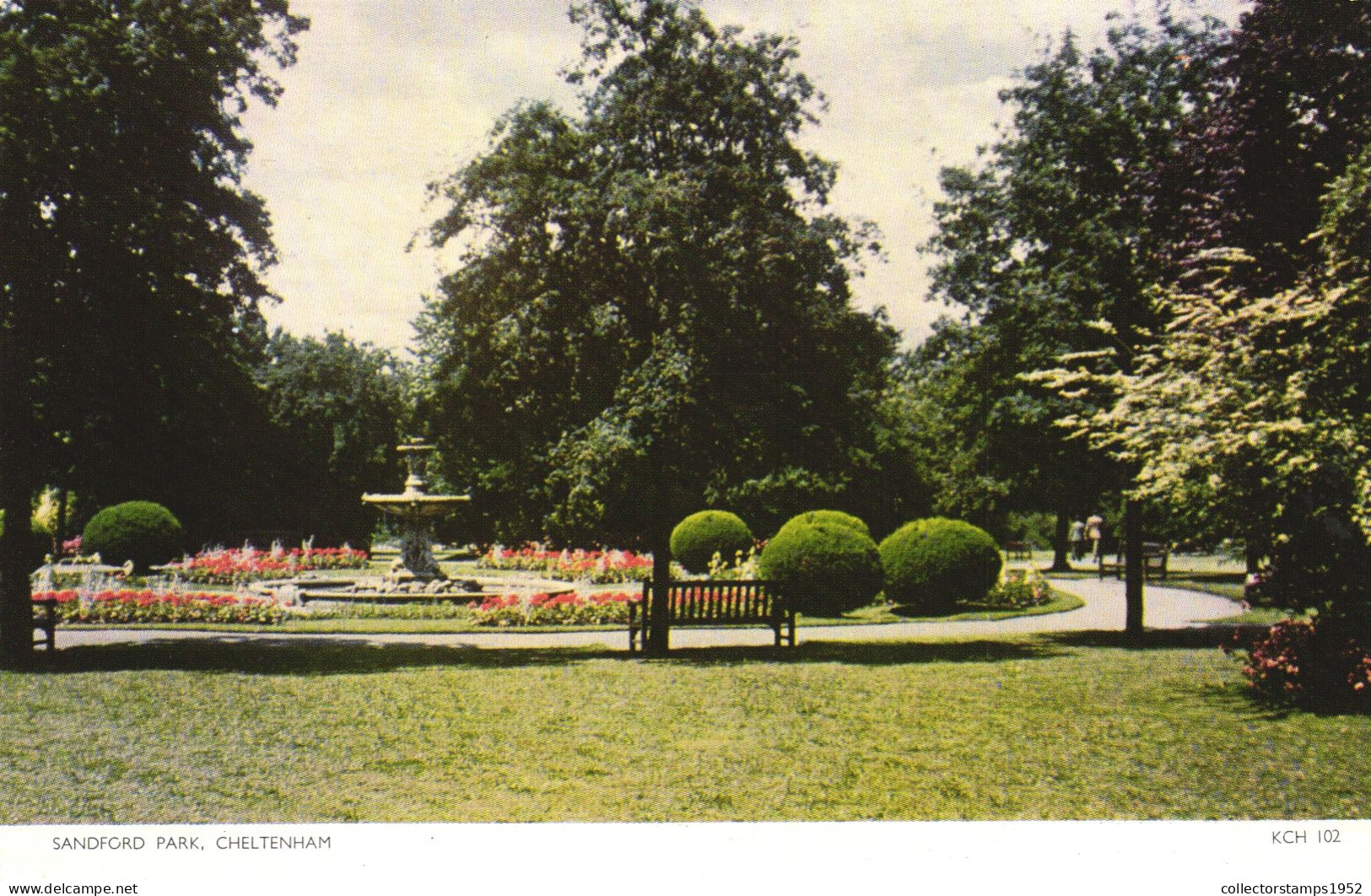 CHELTENHAM, GLOUCESTERSHIRE, SANDFORD PARK, FOUNTAIN, ENGLAND, UNITED KINGDOM, POSTCARD - Cheltenham