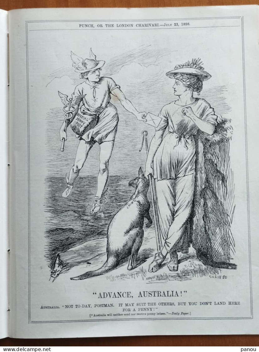 Punch, Or The London Charivari. JULY 23, 1898 - MAGAZINE COMPLETE. CARTOONS. AUSTRALIA - Other & Unclassified