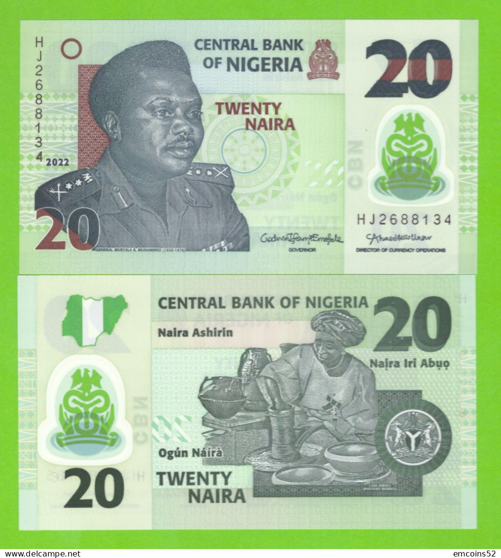 NIGERIA 20 NAIRA 2022 P-34  UNC - Nigeria