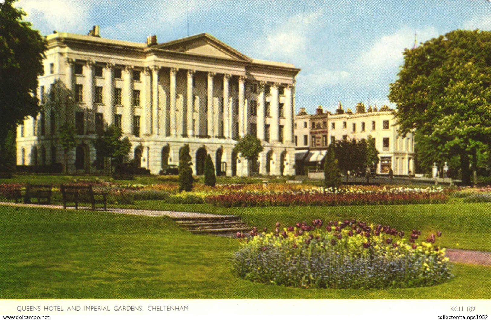 CHELTENHAM, GLOUCESTERSHIRE, ARCHITECTURE, QUEENS HOTEL, IMPERIAL GARDENS, ENGLAND, UNITED KINGDOM, POSTCARD - Cheltenham