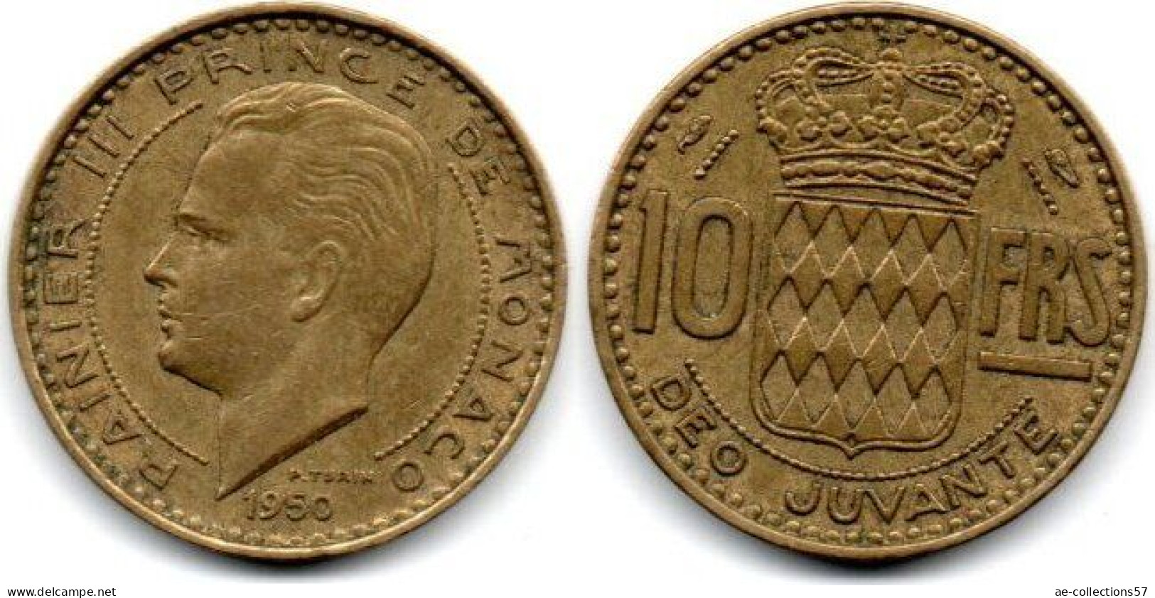 MA 29873 / Monaco 10 Francs 1950 TTB - 1949-1956 Oude Frank