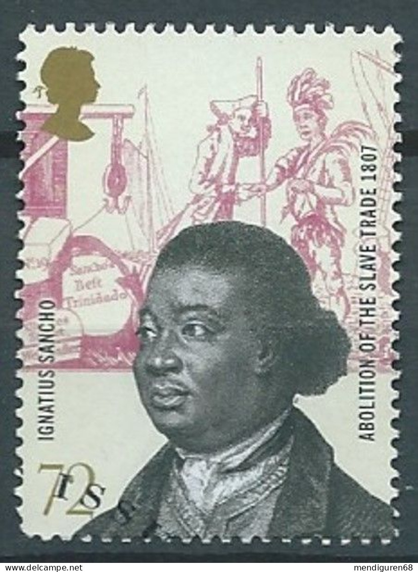 GROSSBRITANNIEN GRANDE BRETAGNE GB  2007 ABOLITION OF SLAVE TRADE: IGNATIUS SANCHO 72P  SG 2733 SC 2461 MI 2513 YT 2871 - Used Stamps