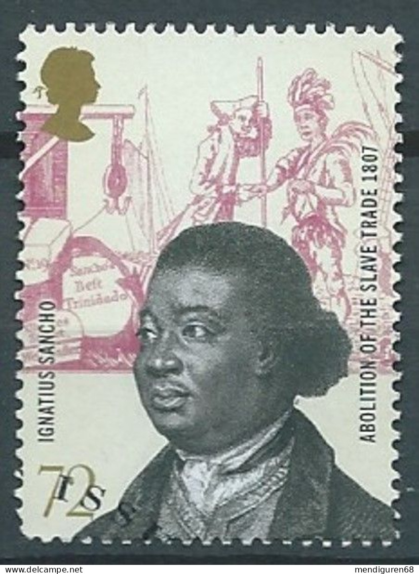 GROSSBRITANNIEN GRANDE BRETAGNE GB  2007 ABOLITION OF SLAVE TRADE: IGNATIUS SANCHO 72P  SG 2733 SC 2461 MI 2513 YT 2871 - Usados