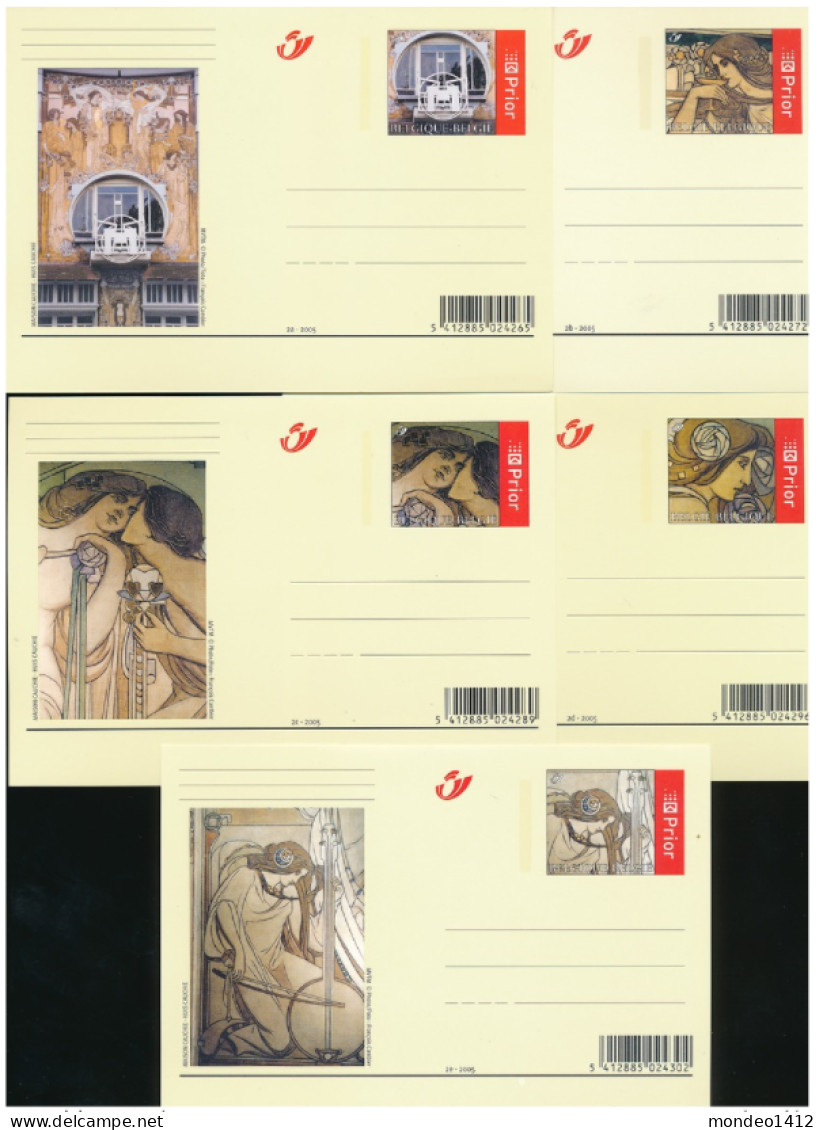 2005 : BK129/133 - Huis Cauchie, Maison Cauchie - 5 Briefkaarten Ongebruikt - Geïllustreerde Briefkaarten (1971-2014) [BK]