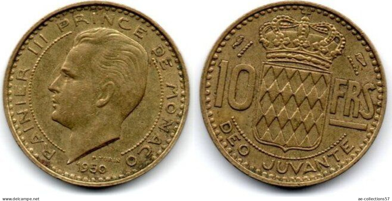 MA 29874 / Monaco 10 Francs 1950 TTB - 1949-1956 Old Francs