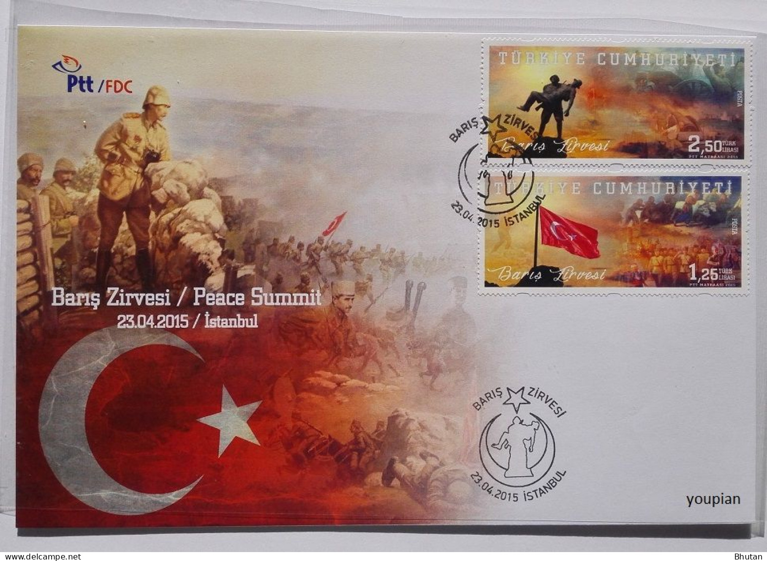 Türkiye 2015, FDC - Peace Summit - FDC