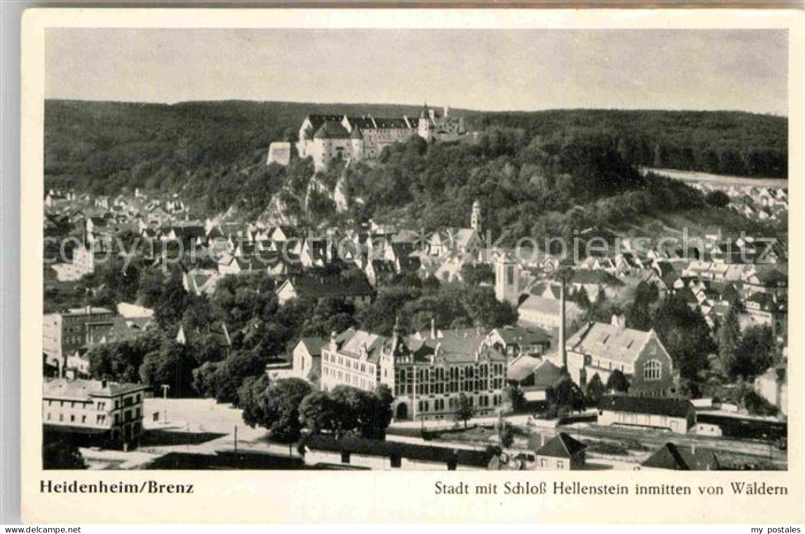 72823992 Heidenheim Brenz Stadtbild Mit Schloss Hellenstein Widmung Heidenheimer - Heidenheim