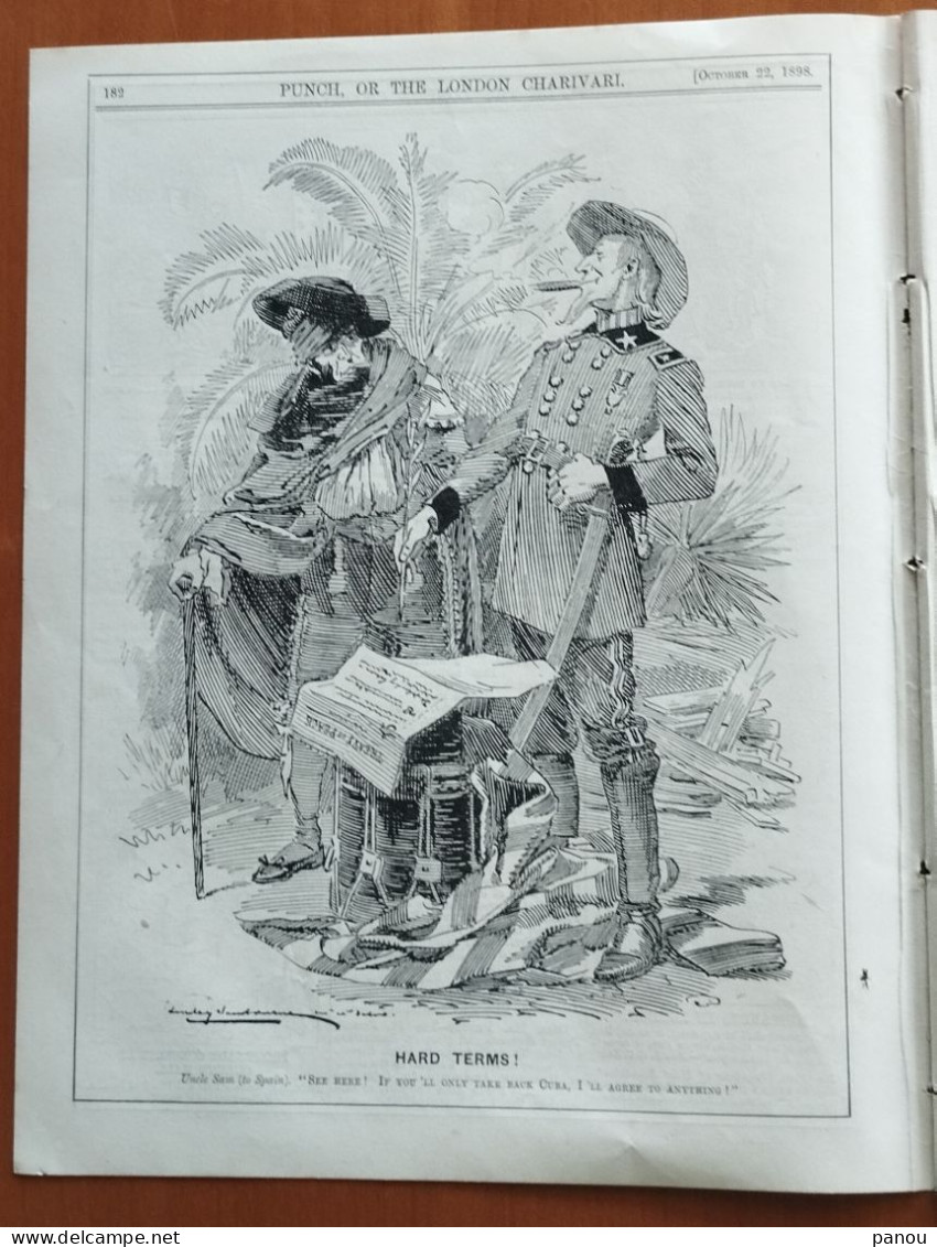 Punch, Or The London Charivari. OCTOBER 22, 1898 - COMPLETE MAGAZINE. CARTOONS. Fashoda Fachoda. ESPANA SPAIN CUBA - Autres & Non Classés