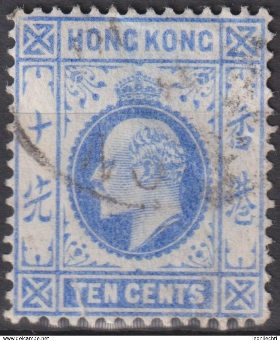 1907 Grossbritannien Alte Kolonie Hong Kong ° Mi:HK 93, Sn:HK 95, Yt:HK 84, WZ: Krone CA Mehrfach, King Edward VII - Gebruikt