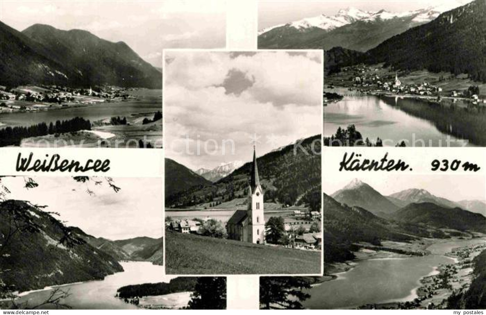 72822580 Weissensee Kaernten Kirche Panorama Mit Alpen Weissensee Kaernten - Weissensee