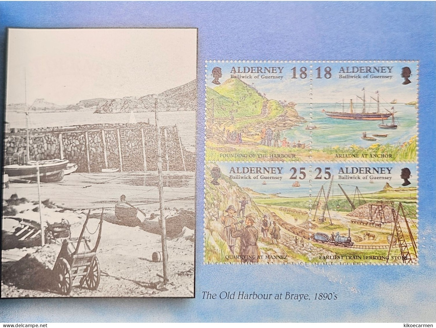 ALDERNEY 1998 PRESTIGE BOOKLET GARRISON ISLAND PART I & II SG ASB6 MNH Guernsey Post Office - Alderney