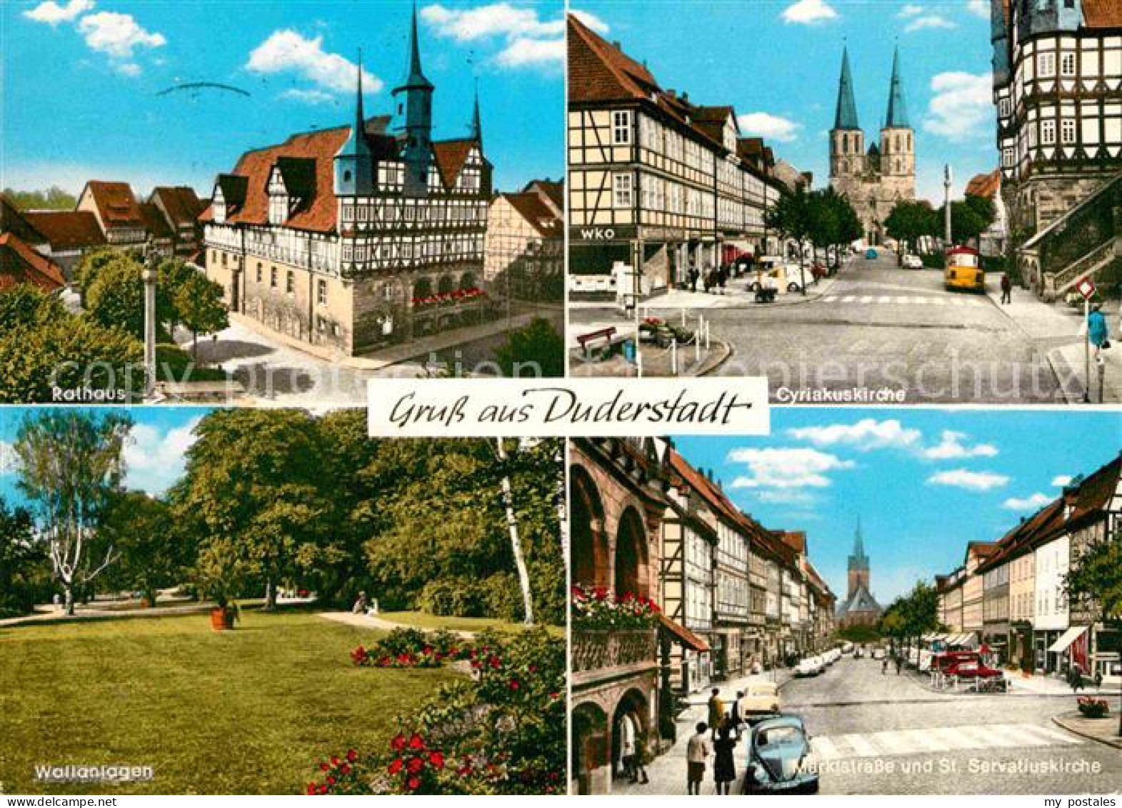 72822174 Duderstadt Rathaus Wallanlagen Marktstrasse Cyriakuskirche Duderstadt - Duderstadt
