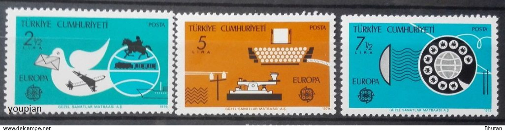 Türkiye 1979, Europa - Postal History, MNH Stamps Set - Neufs