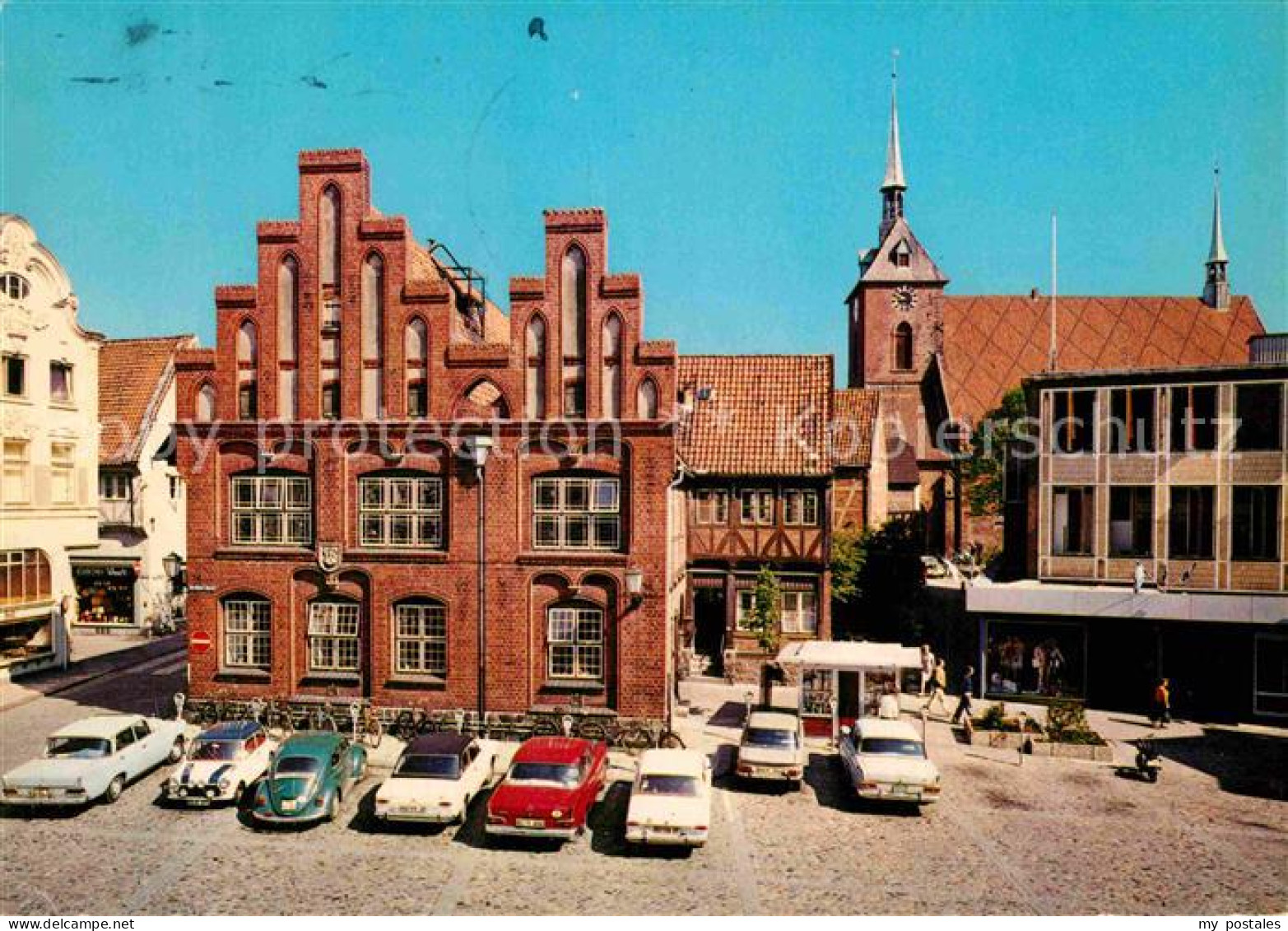 72821402 Rendsburg Altstaedter Markt Altes Rathaus Marienkirche Rendsburg - Rendsburg