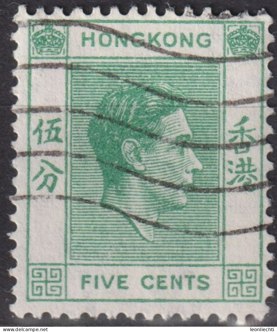 1938 Grossbritannien Alte Kolonie Hong Kong ° Mi:HK 142IxA, Sn:HK 157, Yt:HK 143, King George VI - Used Stamps