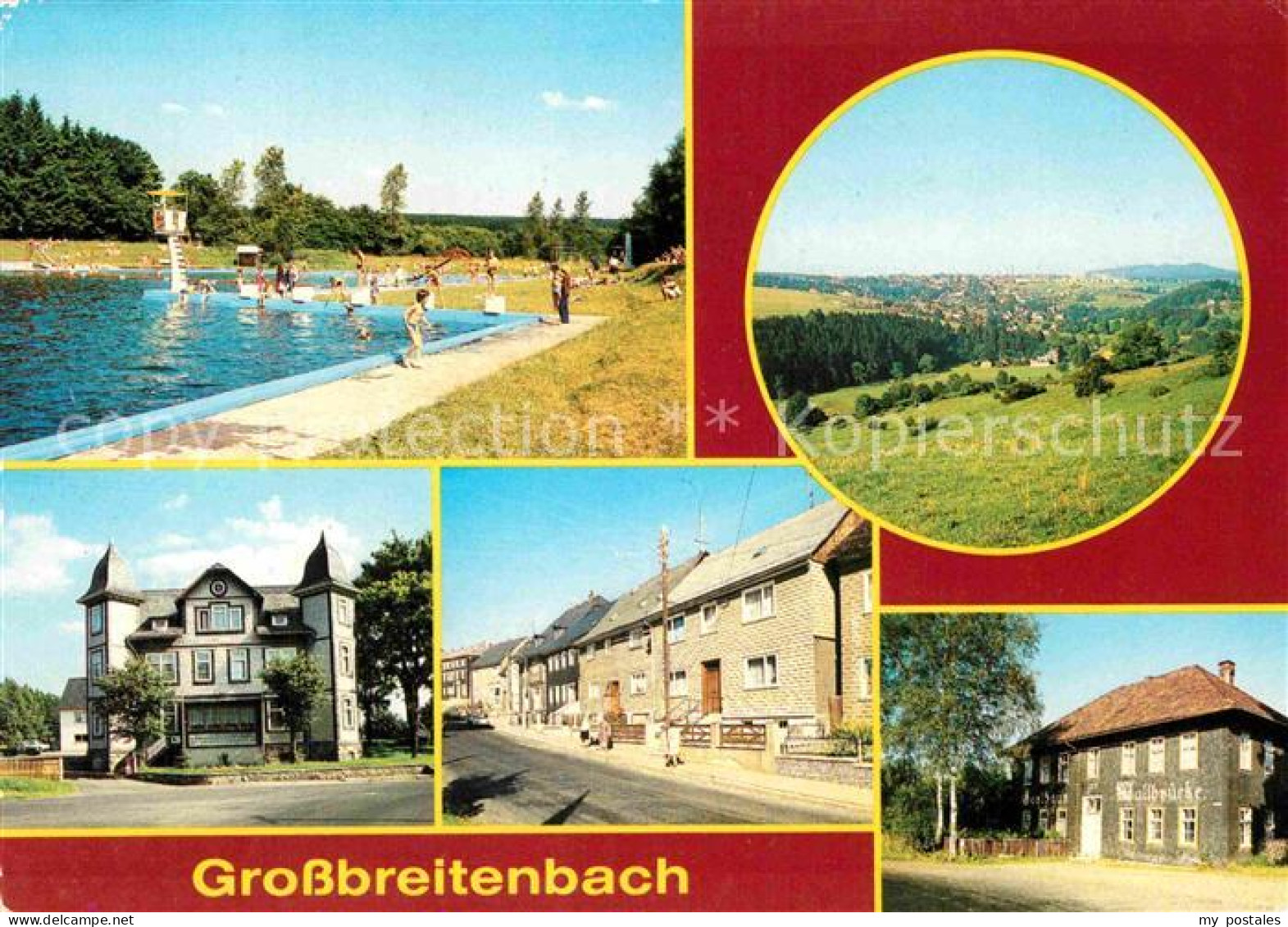 72820972 Grossbreitenbach Thueringen Freibad Uebersicht Schulungsheim Betriebsfe - Nassau