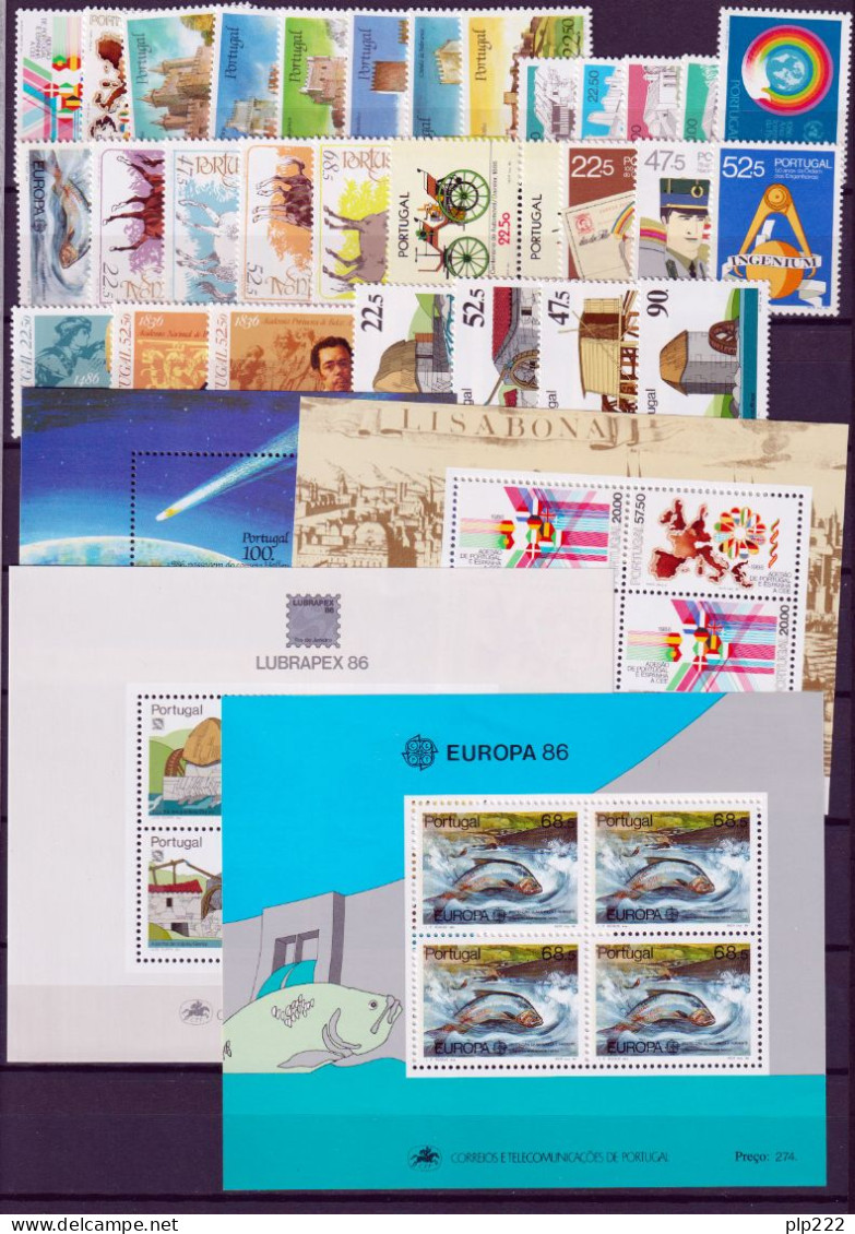Portogallo 1986 Annata Completa / Complete Year Set **/MNH VF - Volledig Jaar