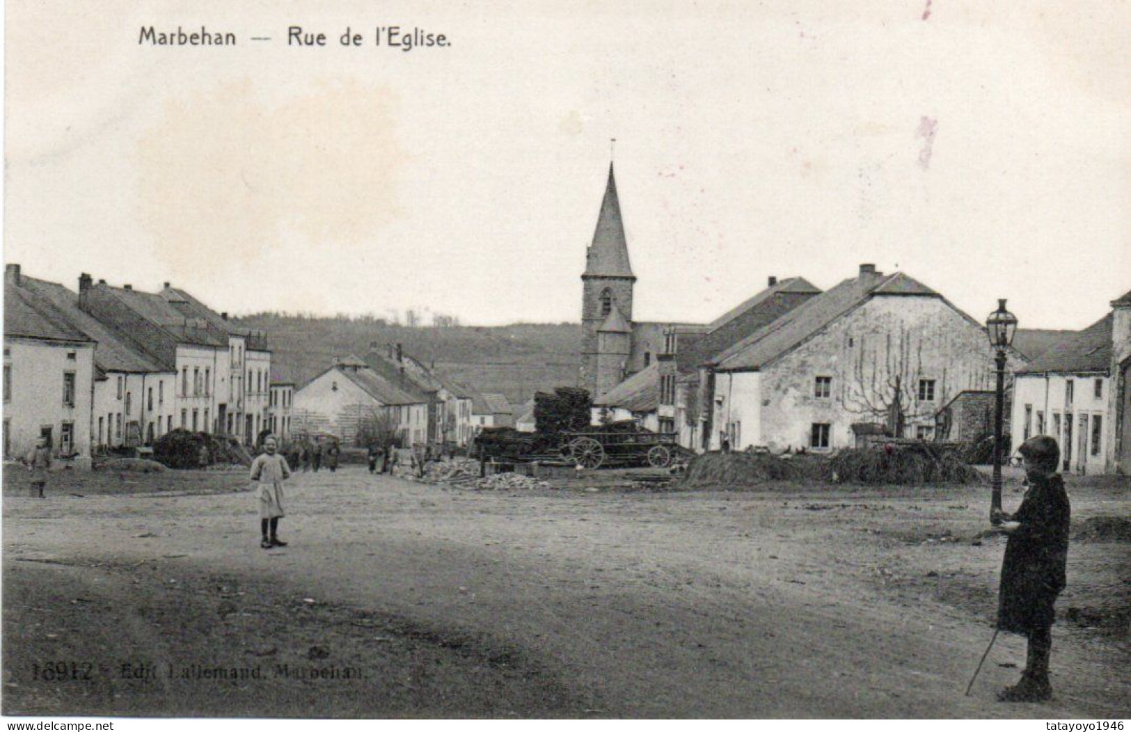 Marbehan  Rue De L'église Animée N'a Pas Circulé - Habay