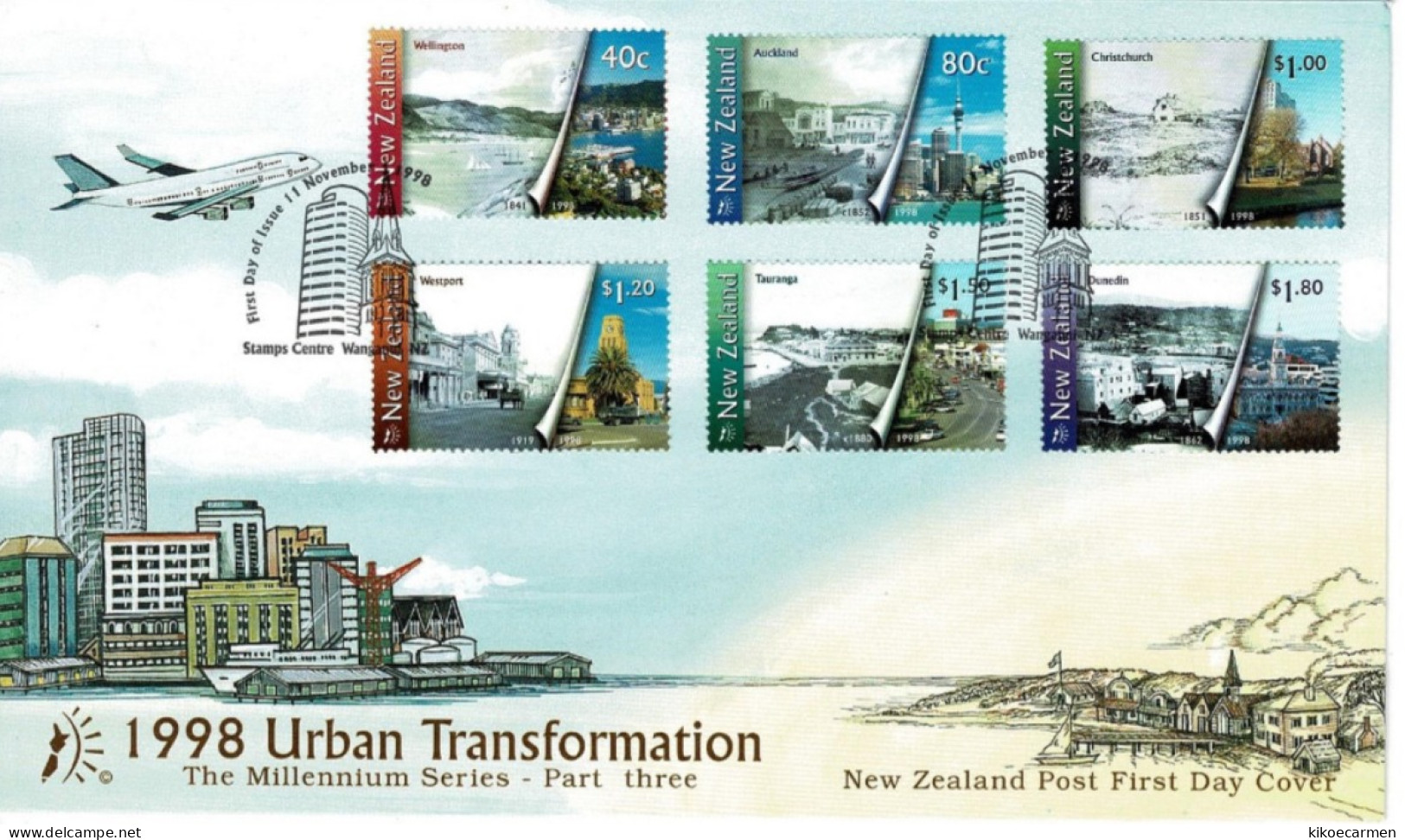New Zealand 1998 Urban Transformation Set Fdc - FDC