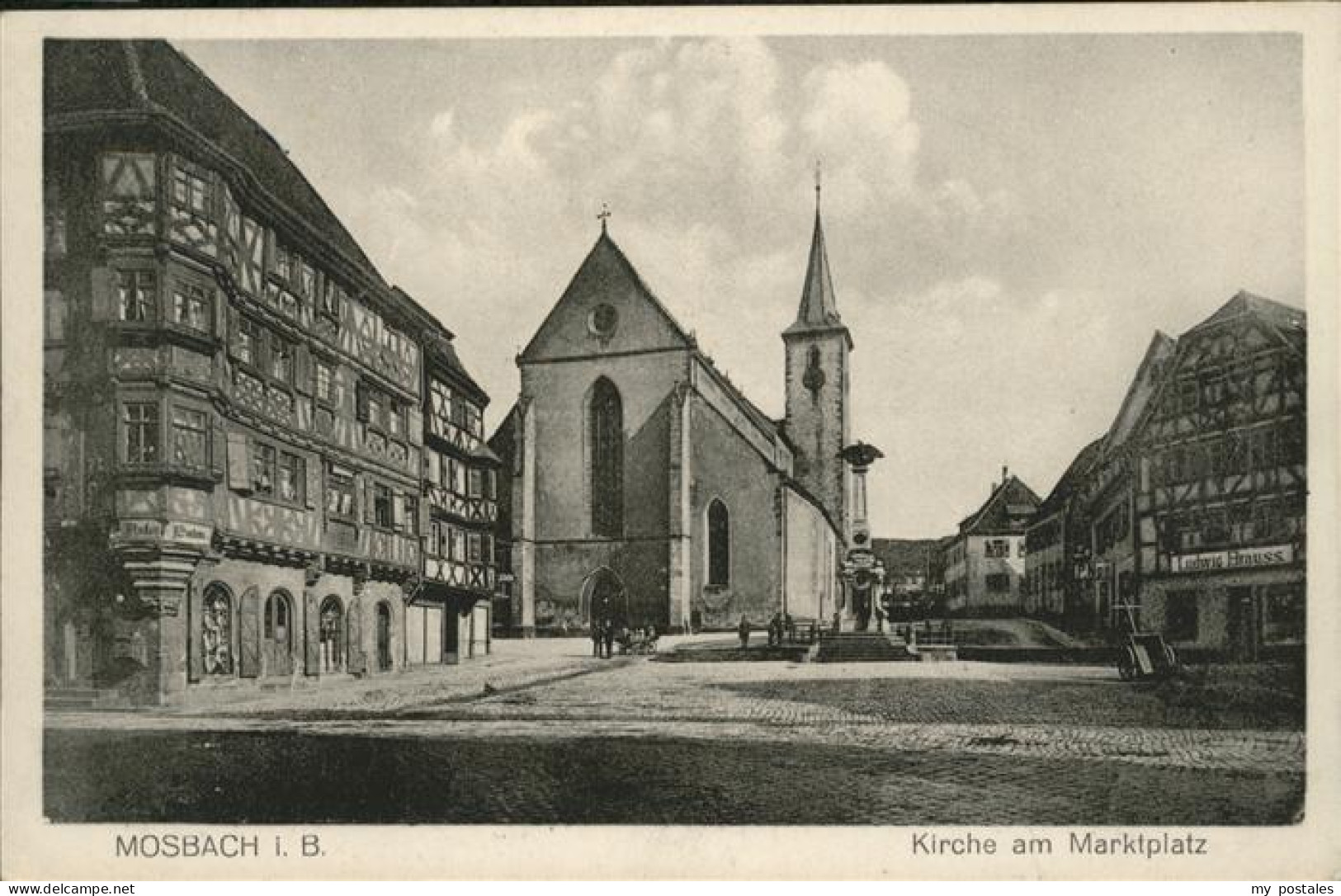 41083935 Mosbach Baden Kirche Marktplatz  Mosbach - Mosbach