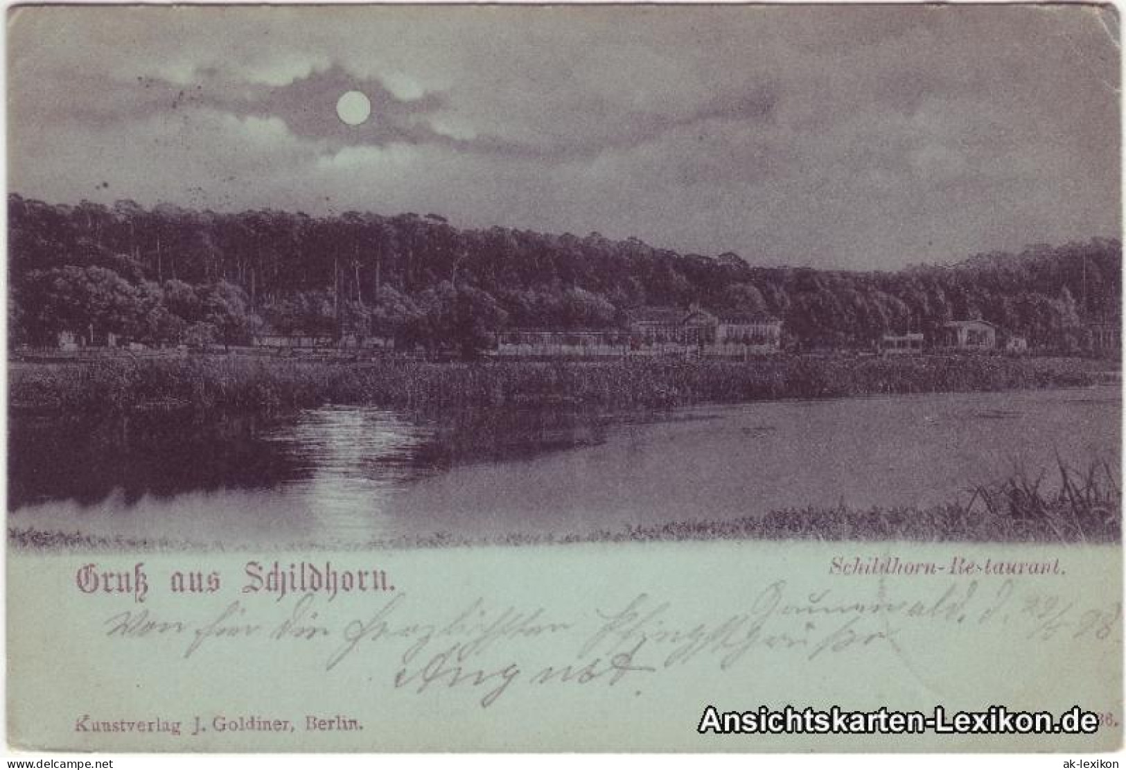 Ansichtskarte Grunewald-Berlin Schildhorn-Restaurant 1898 - Grunewald