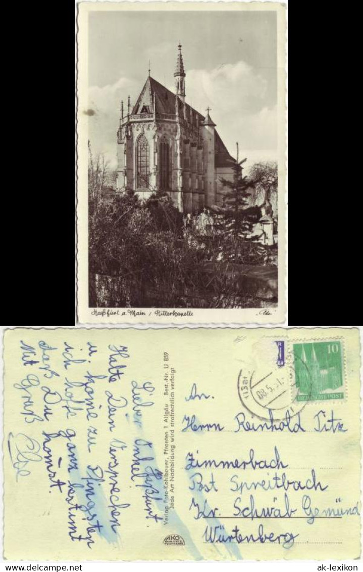 Ansichtskarte Haßfurt (Main) Ritterkapelle 1951 - Hassfurt