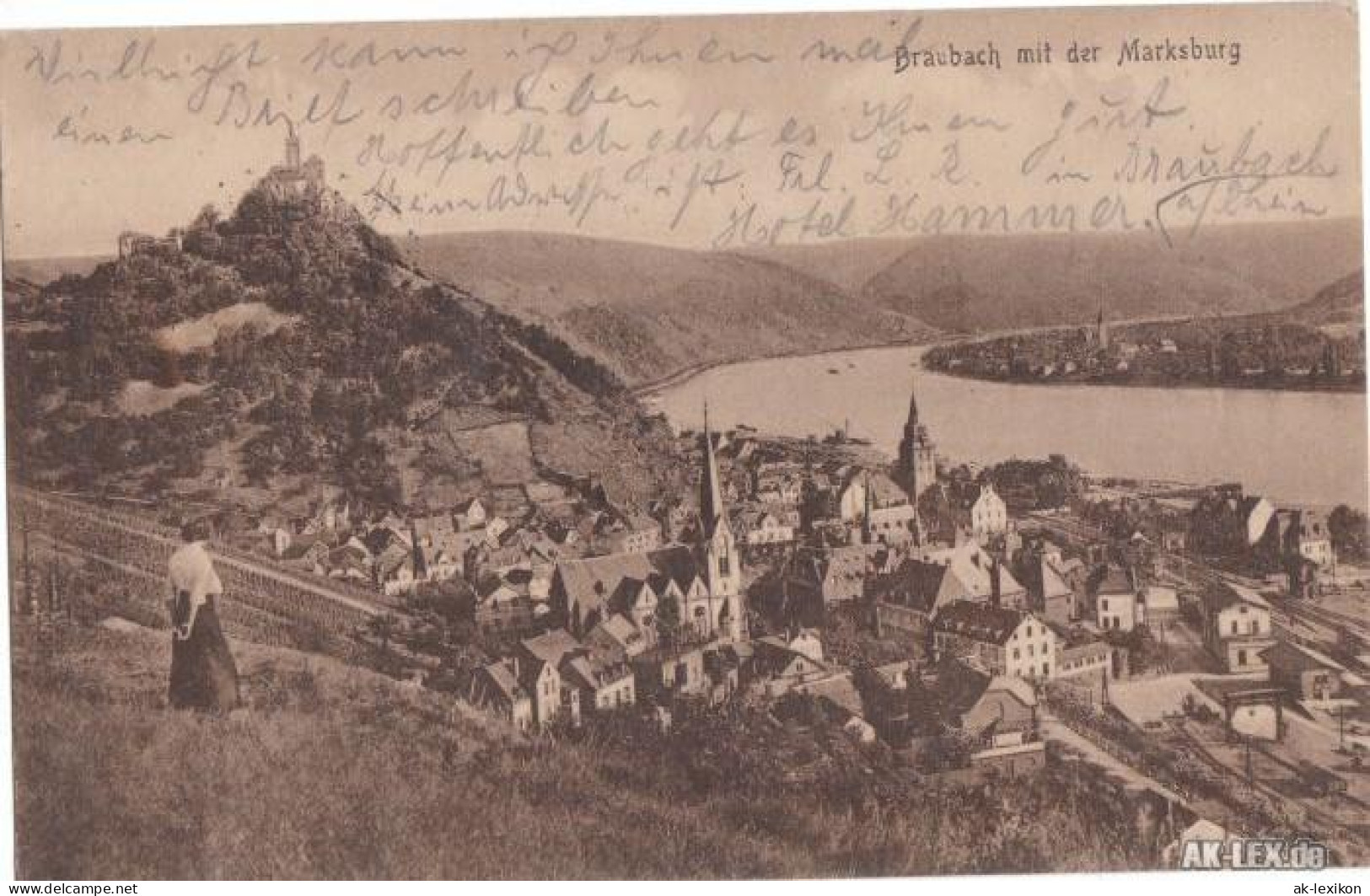 Ansichtskarte Braubach Mit Der Marksburg 1925 - Braubach
