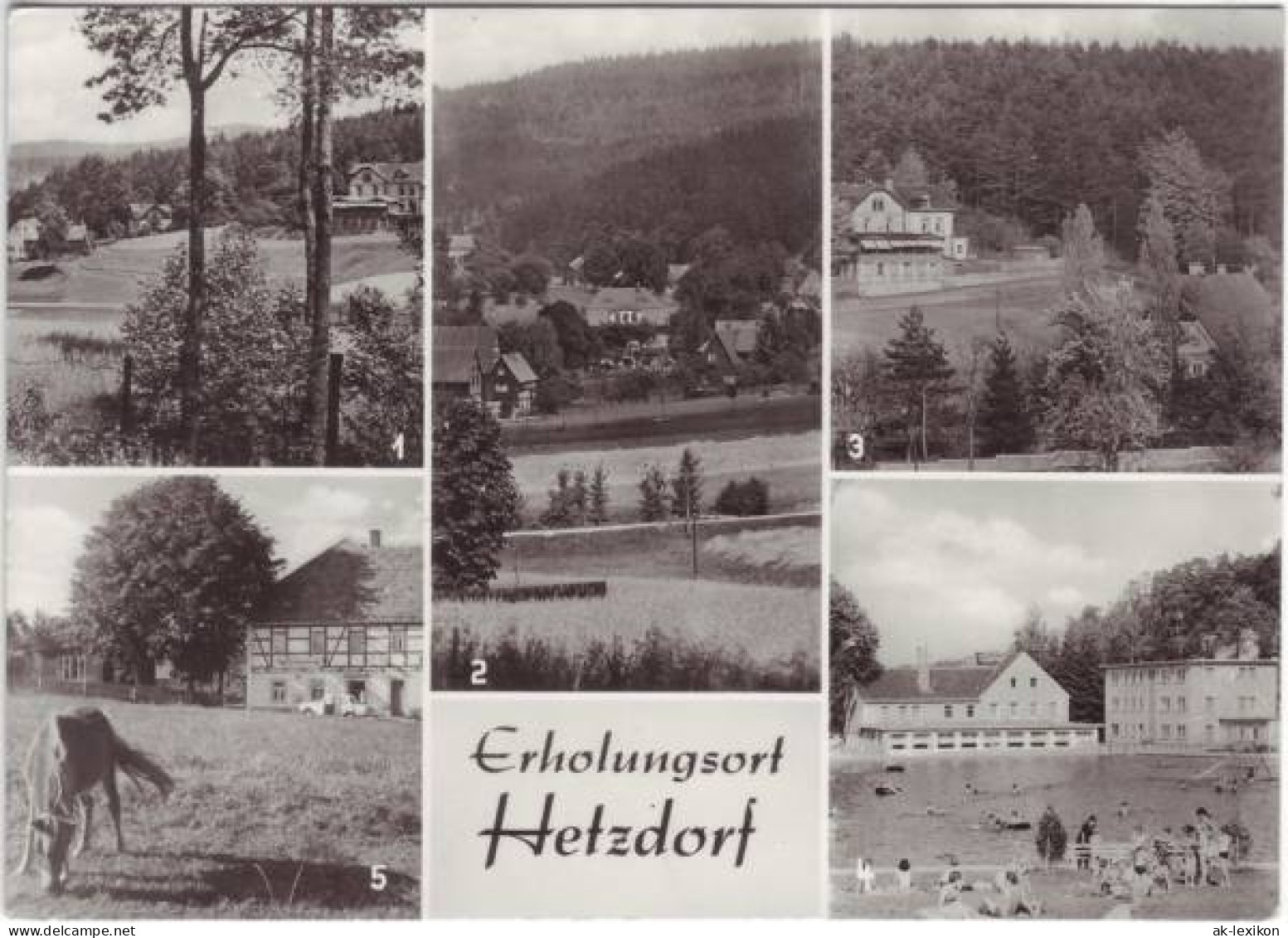 Ansichtskarte Hetzdorf-Halsbrücke Stadtteilansichten 1978 - Hetzdorf