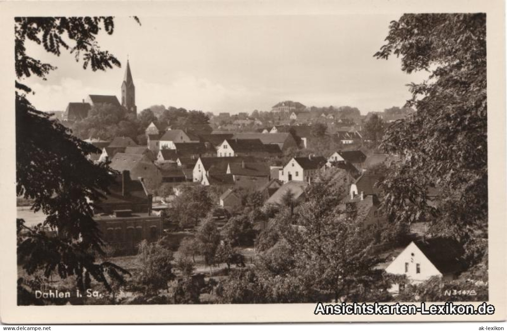 Ansichtskarte Dahlen Panorama 1955 - Dahlen