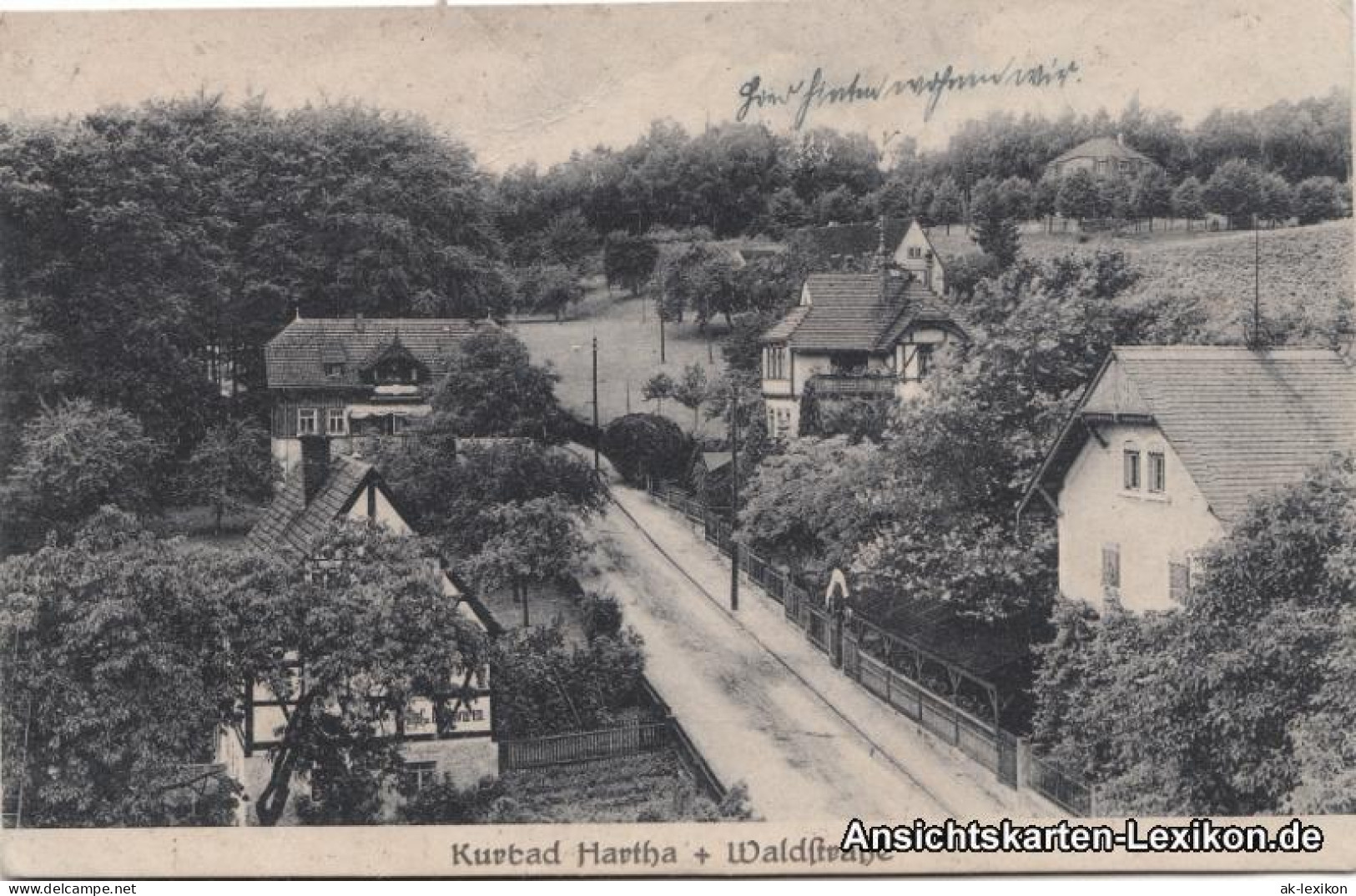 Ansichtskarte Kurort Hartha-Tharandt Waldstraße 1922 - Tharandt