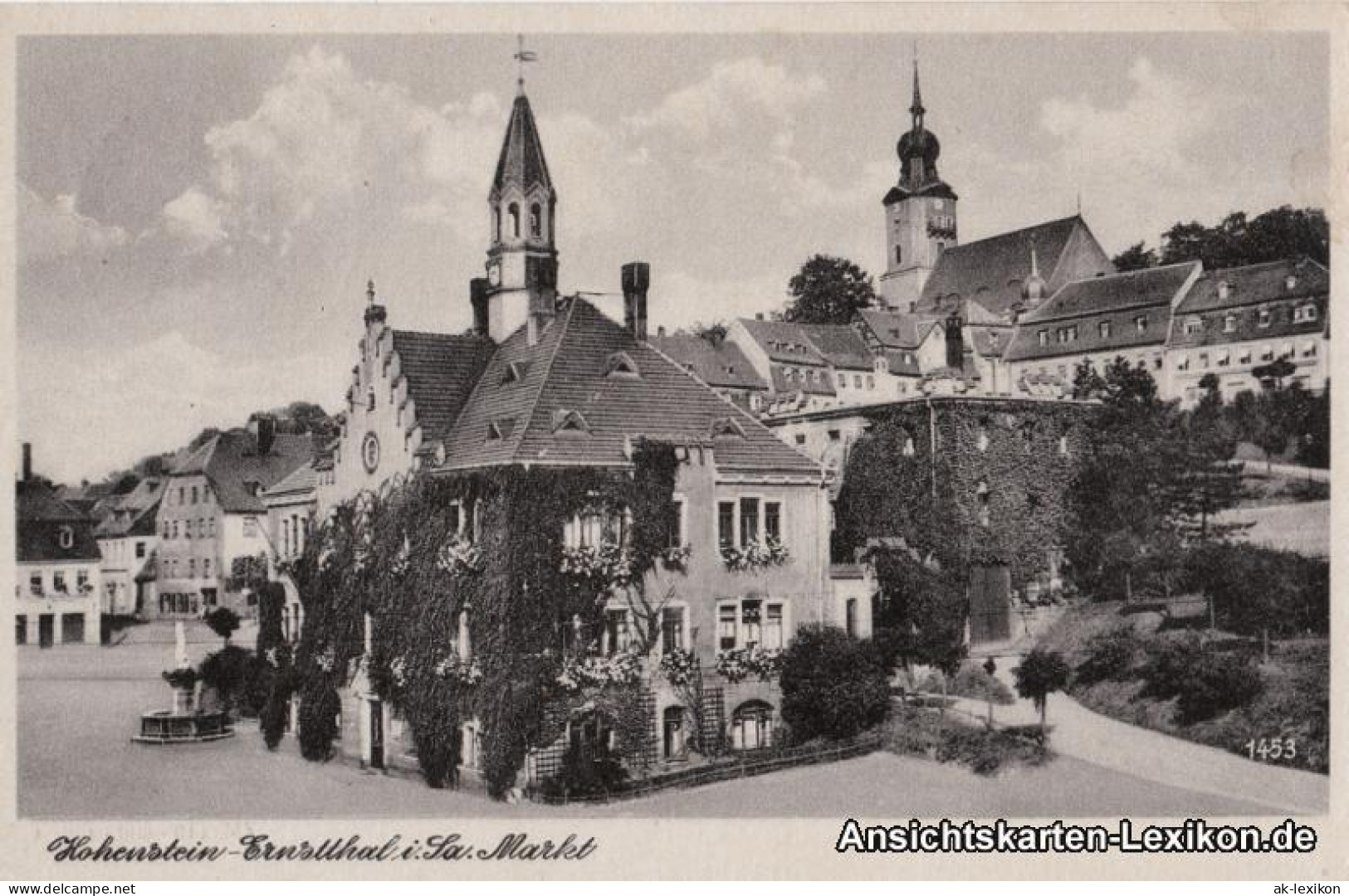 Ansichtskarte Hohenstein-Ernstthal Markt 1957 - Hohenstein-Ernstthal