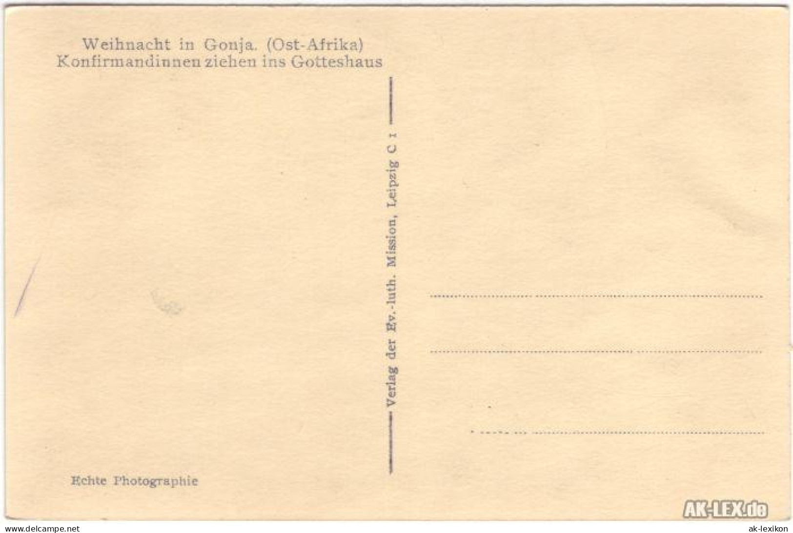 Postcard Gonja Weihnachten In Gonja (Ost-Afika) 1930 - Ghana - Gold Coast