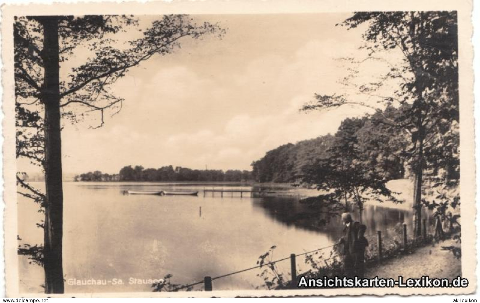 Ansichtskarte Glauchau Stausee - Foto AK 1940 - Glauchau