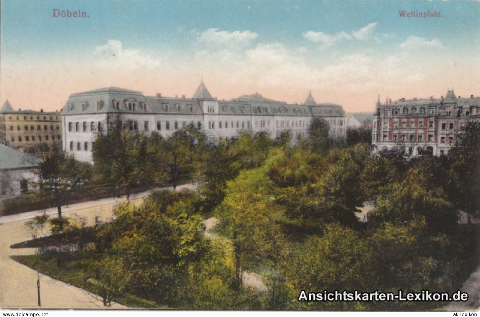 Ansichtskarte Döbeln Wettinplatz 1916 - Döbeln