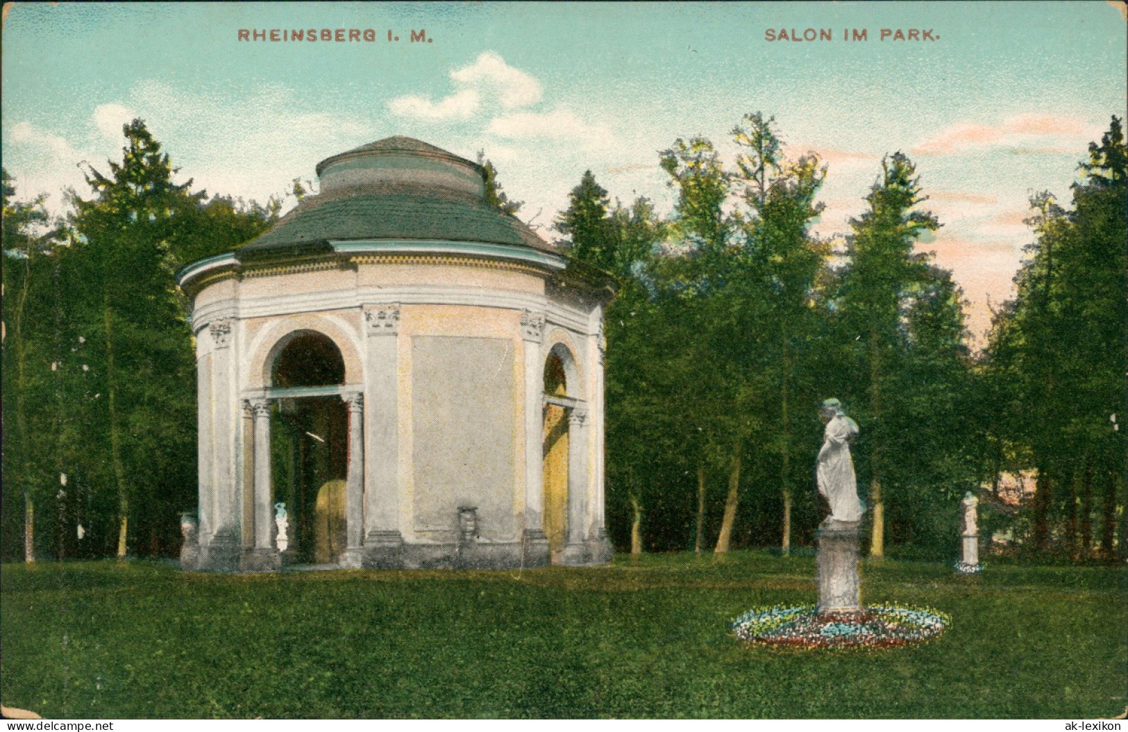 Ansichtskarte Rheinsberg Salon Im Park 1909 - Rheinsberg