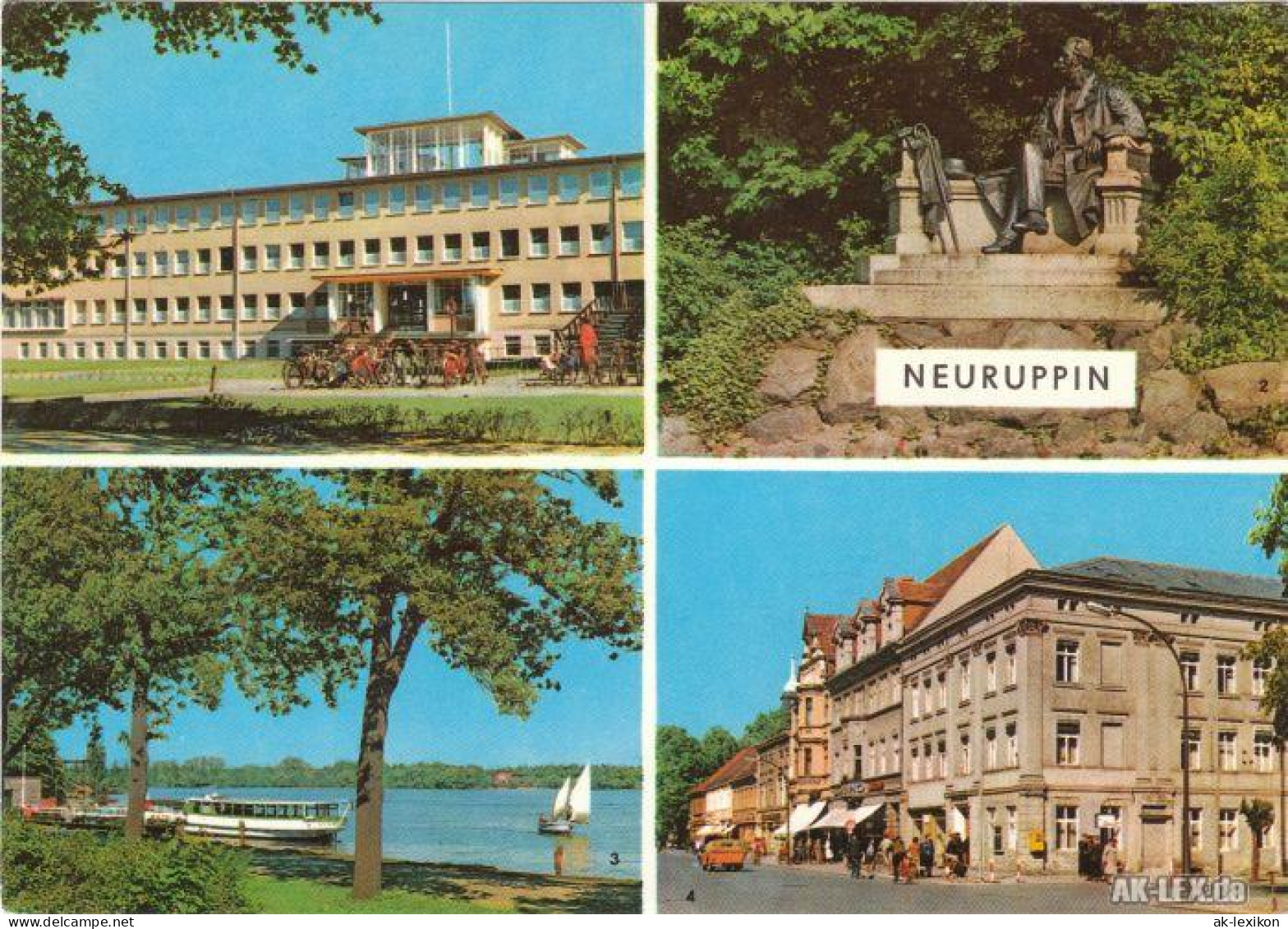 Ansichtskarte Neuruppin Mehrbildkarte 1981 - Neuruppin