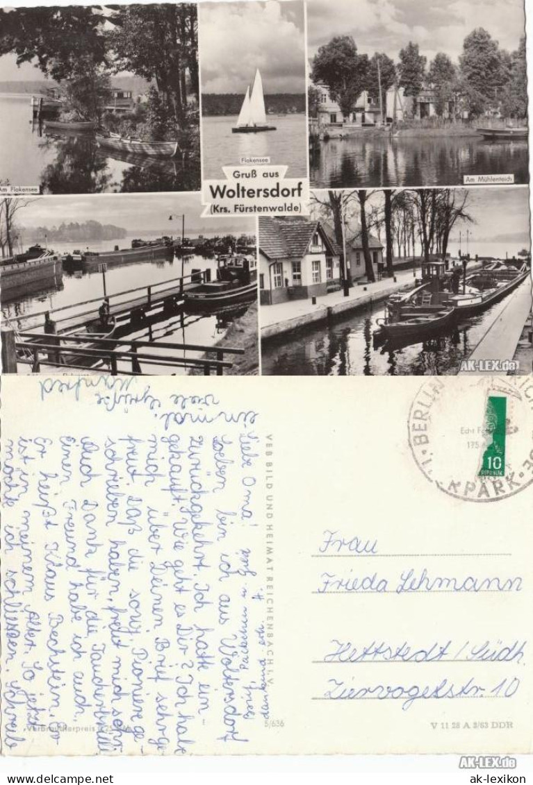 Ansichtskarte Woltersdorf Mehrbildkarte 1963 - Woltersdorf