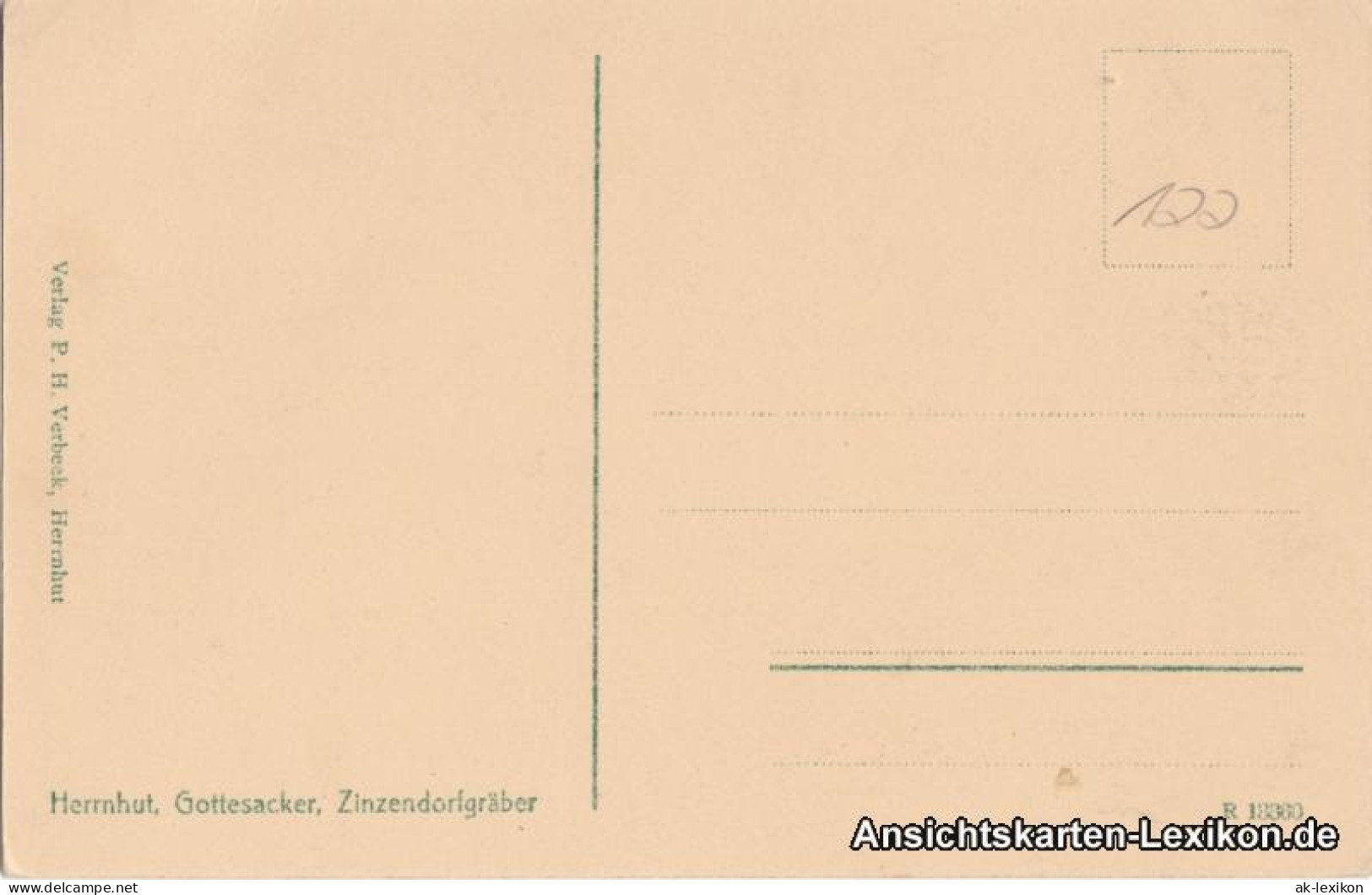 Ansichtskarte Herrnhut Gottesacker - Zinzendorfgräber 1925 - Herrnhut